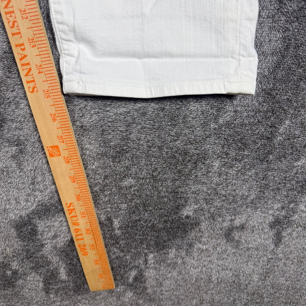 Lucky Brand Sofia Capri Jeans White Denim Cropped Pants Size 16/33 - Picture 10 of 12